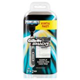 Gillette Mach 3 2'li 3 Bıçaklı Tüm Cilt Tipleri İçin Manuel Tıraş Makinesi ve Yedeği