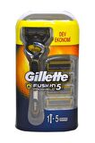 Gillette Fusion Proshield 5'li 5 Bıçaklı Tüm Cilt Tipleri İçin Manuel Tıraş Makinesi ve Yedeği