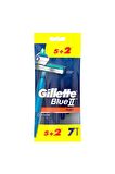 Gillette Blue 2 Plus 7'li Çift Bıçaklı Tüm Cilt Tipleri İçin Kullan At Tıraş Bıçağı