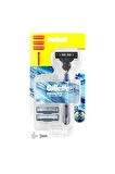 Gillette Mach 3 Start 3'lü 3 Bıçaklı Tüm Cilt Tipleri İçin Manuel Tıraş Makinesi ve Yedeği