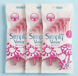 Gillette Venus Simply 2 Basic Kadın Tıraş Bıçağı 5'li x 3 Paket