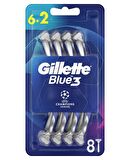 Gillette Blue 3 8'li 3 Bıçaklı Tüm Cilt Tipleri İçin Kullan At Tıraş Bıçağı