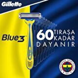 Gilette Blue 3 6'lı 3 Bıçaklı Tüm Cilt Tipleri İçin Kullan At Tıraş Bıçağı