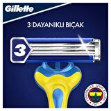 Gilette Blue 3 6'lı 3 Bıçaklı Tüm Cilt Tipleri İçin Kullan At Tıraş Bıçağı