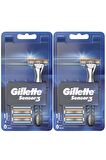 Gillette Sensor 3 6'lı Bıçak X 2 Adet