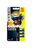 Gillette Fusion 4'lü 5 Bıçaklı Tüm Cilt Tipleri İçin Manuel Tıraş Makinesi ve Yedeği