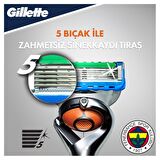 Gillette ProGlide 4'lü 5 Bıçaklı Tüm Cilt Tipleri İçin Manuel Tıraş Makinesi ve Yedeği