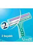 Gilette Simply Venüs 8'li Çift Bıçaklı Tüm Cilt Tipleri İçin Kullan At Tıraş Bıçağı