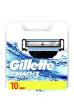 Gillette Mach 3 Start 10'lu 3 Bıçaklı Tüm Cilt Tipleri İçin Bıçak Yedeği