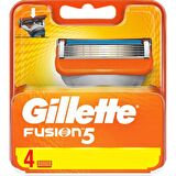 Gillette Fusion 4'lü 5 Bıçaklı Tüm Cilt Tipleri İçin Bıçak Yedeği