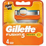 Gillette Fusion Power 4'lü 5 Bıçaklı Tüm Cilt Tipleri İçin Bıçak Yedeği