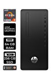 HP 295 G9 RYZEN 3 5300G 64GB RAM 256GB SSD RX550/4GB FDOS 6D391EA MASAÜSTÜ PC & PER4 BELLEK