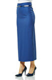 SORALLİNE KADIN KALEM ETEK 90 CM BOYUNDA ASTARLI MEVSİMLİK ÜRÜN 770 PARLEMENT MAVİ