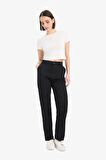 DeFacto Coool Straight Fit Gabardin Pantolon Yüksek Bel E4346AX25SPBK27