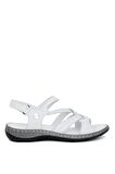 Mammamia D24ys-1005 Kadın Deri Comfort Sandalet Beyaz