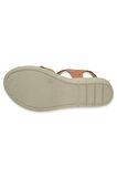 Mammamia D24ys-1375-lx Kadın Deri Dolgu Topuklu Comfort Sandalet Taba