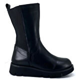 MAMMAMİA D24KB-4525 EVA TABAN FERMUARLI KADIN DERİ BOT