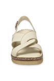 Mammamia D25Ys-2360 Günlük Krem Kadın Sandalet