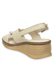 Mammamia D25Ys-2360 Günlük Krem Kadın Sandalet