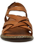 Mammamia D25ys-2530 Kadın Hakiki Deri Comfort Sandalet Taba