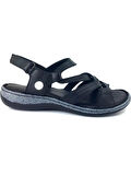 Mammamia D25ys-2530 Kadın Hakiki Deri Comfort Sandalet Siyah
