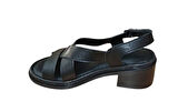 Mammamia D25ys-2560-lx Kadın Hakiki Deri Comfort Sandalet Siyah