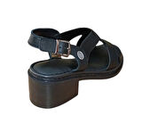 Mammamia D25ys-2560-lx Kadın Hakiki Deri Comfort Sandalet Siyah