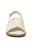 Mammamia D25Ys-2870 Günlük Krem Kadın Sandalet