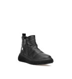 MAMMAMİA D25KB-1005 YUMUŞAK DERİ BÜZGÜLÜ KADIN BOT