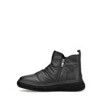 MAMMAMİA D25KB-1005 YUMUŞAK DERİ BÜZGÜLÜ KADIN BOT