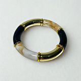 Siyah Gold Kemik Bileklik 2'li