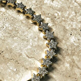 VIP Seri Yıldızlı Zirkon Bileklik Gold