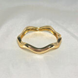 Dalgalı Şık Kelepçe Gold