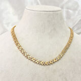 VIP Seri Zirkon Taşlı Ok Kolye Gold