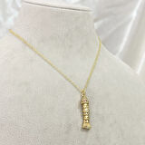 Renkli Taşlı Hareketli Balık Kolye Gold