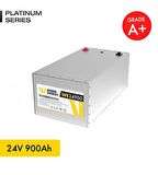 24V 900Ah LiFePO4 Platinum Series Bluetooth'lu Lityum Demir Fosfat Akü 
