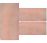 My Evilla Modern Dekoratif Halı Jel Kaymaz Taban Pembe Yatak Odası Seti