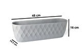 Omnipazar KRS-472 Dekoratif Yakamoz Balkon Saksı 6.5 Litre No 2 Pembe