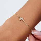 Taşlı Kelebek Bileklik