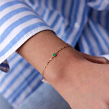 Mayıs Doğum Taşı Boomerang Bileklik