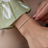 Sıra Taşlı Minimal Bileklik