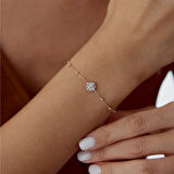 Sıra Top Flower Bileklik