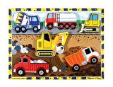 İnşaat Araçları 2+ Yaş Büyük Boy Puzzle 6 Parça