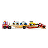 Melissa&Doug Ahşap Acil Yardım Araçları Taşıyıcı Tır