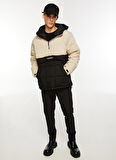 Timberland Bej Erkek Kapüşonlu Mont TB0A6JUDDZ71_Pullover Puffer Jacket