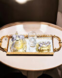 Affection Gold Nişan Kahve Tepsisi