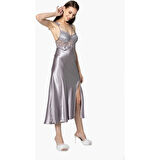 Pierre Cardin 6'lı Uzun Gecelik Sabahlık Set 6025 Royal Renk