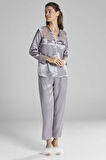 Pierre Cardin 6'lı Kaplı Midi Gecelik Sabahlık Set 6625 Royal