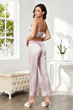 Pierre Cardin Rose Saten 3'lü Pijama Takım 2075