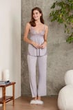 Pierre Cardin 2820 Kadın Royal Dantelli Penye 3'lü Sabahlıklı Pijama Takım